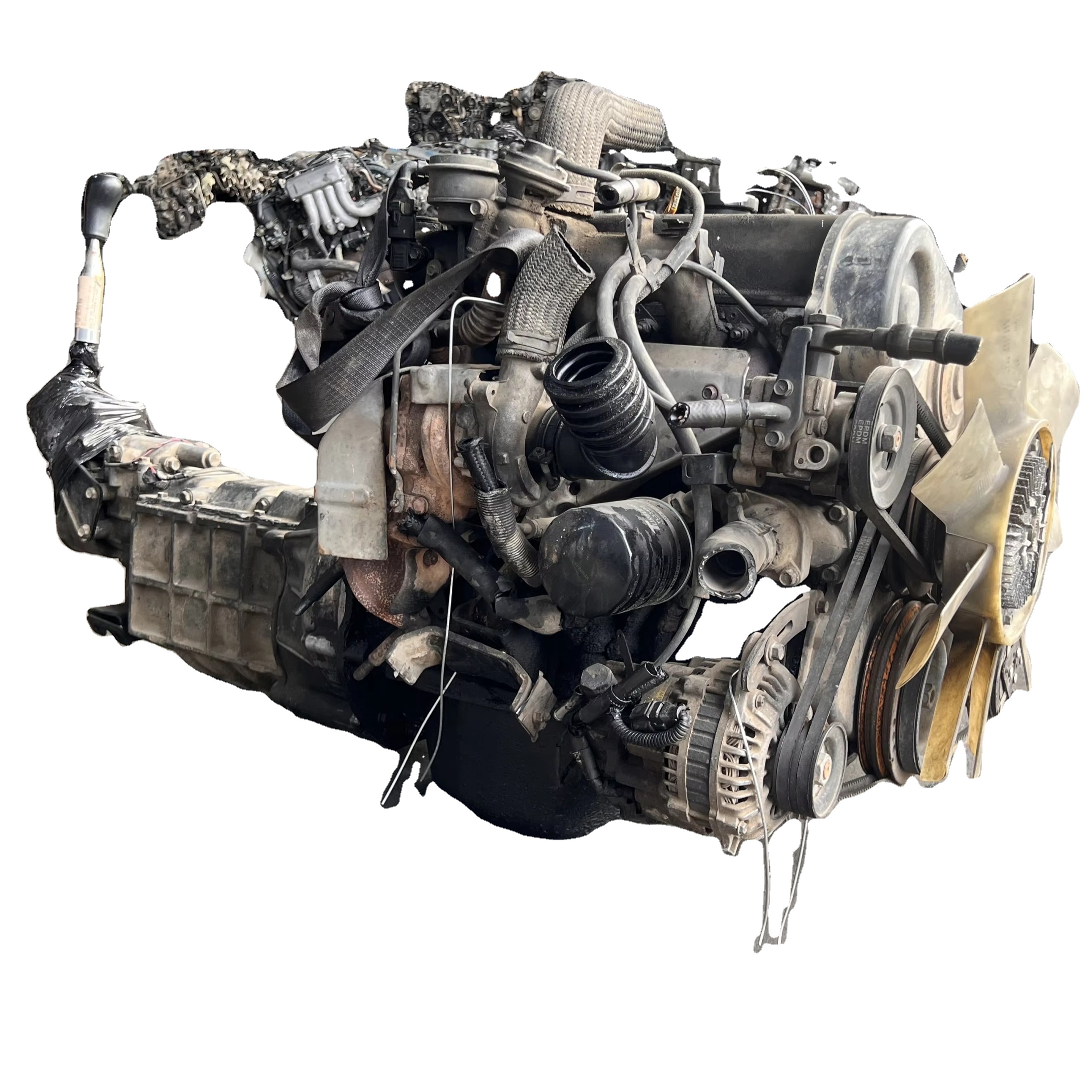 Used complete Diesel 2.5L Engine assembly  4D56 4D56T with gearbox for hyundai kai